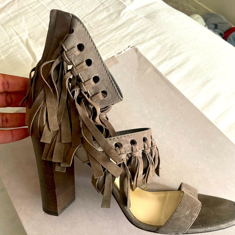 Jimmy Cho fringe heel